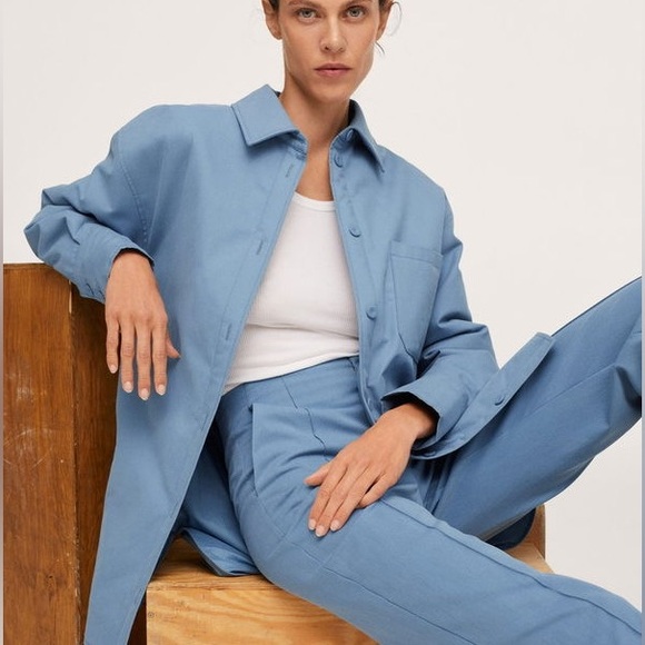 Pernille Teisback x Mango - Oversized Overshirt With Pockets - Picture 2 of 8